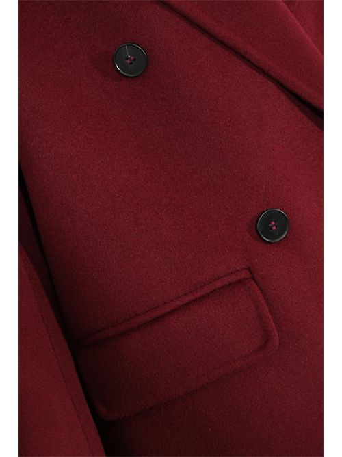 Cappotto doppiopetto in double di lana Ciliegia Alpha studio | AD-4690N2009
